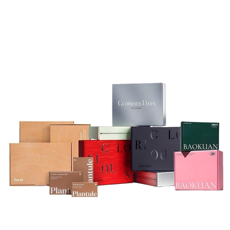 Cutie personalizată de ambalaj cadouri - cutie din carton ondulat color pentru haine și lenjerie, capac de deschidere cu ruptură, închidere cu fermoar, cutie de ceai