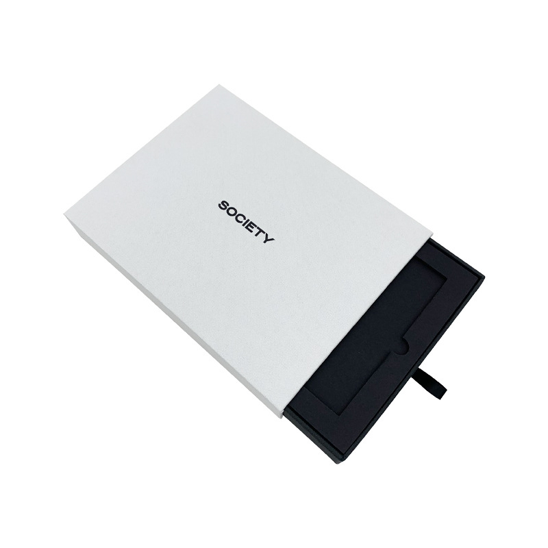 Cutie cu sertar personalizabilă pentru lenjerie și accesorii, carton alb