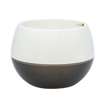 Oulinze ghiveci rotund bicolor din plastic, auto-udare