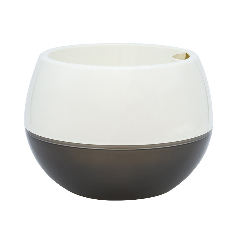 Oulinze ghiveci rotund bicolor din plastic, auto-udare