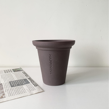 Ghiveci ceramic din lut, retro, pentru suculente, elegant și aerisit, design creativ, pentru birou