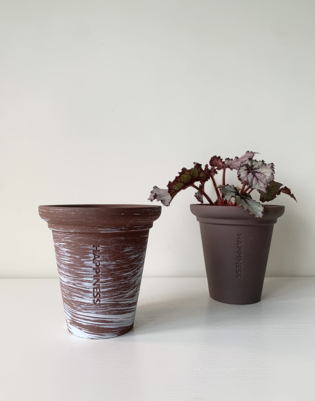 Ghiveci ceramic din lut, retro, pentru suculente, elegant și aerisit, design creativ, pentru birou