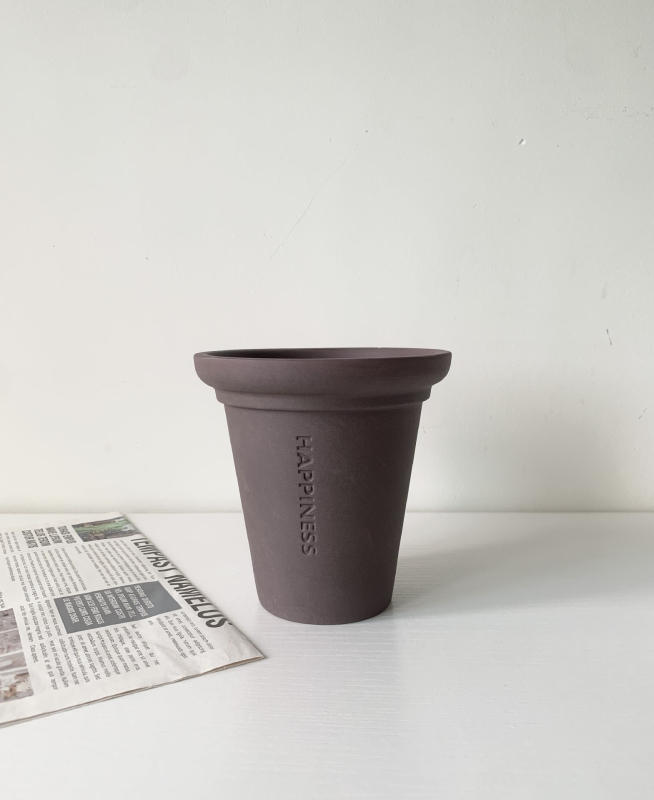 Ghiveci ceramic din lut, retro, pentru suculente, elegant și aerisit, design creativ, pentru birou