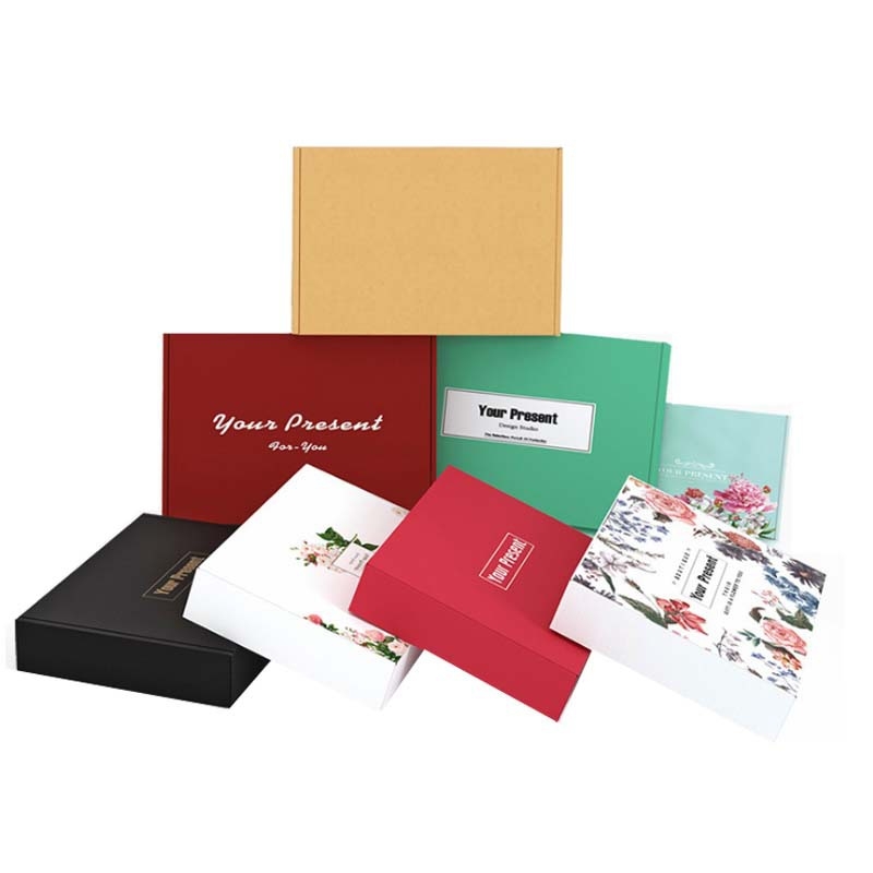Cutie de ambalaj personalizabilă cu capac superior și inferior, cutie color pentru lenjerie și cosmetice, cutie albă din carton