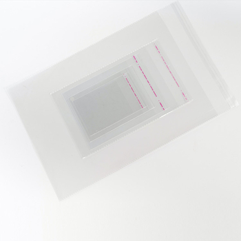 Pungă transparentă autoadezivă din plastic pentru bijuterii, 12x15 cm, pungă mică imprimabilă