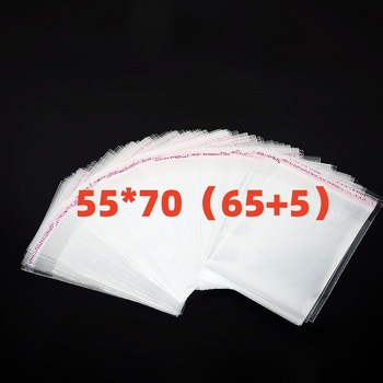Pungă OPP 55×70 (65+5), autoadezivă, transparentă din plastic