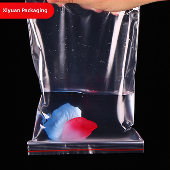 Nr. 6 PE zip pungă, 12×17 cm, pungă transparentă de siguranță din plastic
