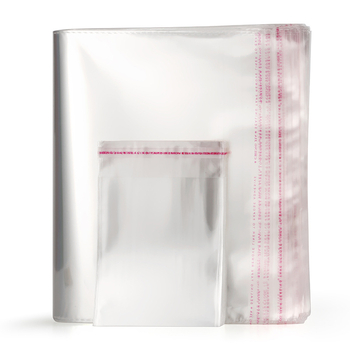 Pungă OPP transparentă 5 mil, autoadezivă și sigilabilă, pentru haine și cadouri, dimensiuni 20×34 cm, pachet 100 bucăți