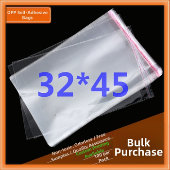 Pungă OPP cu închidere autoadezivă, pungă transparentă pentru ambalarea hainelor, 32×45 cm