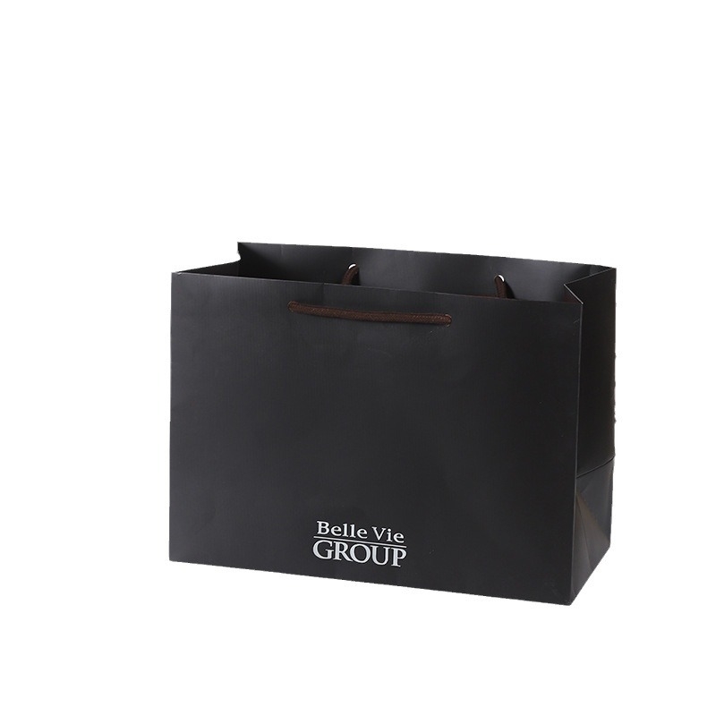 Genți de carton albe pentru ambalarea cosmeticelor și a hainelor, sacoșe de mână pentru cadouri cu imprimare de logo, ambalaj personalizat
