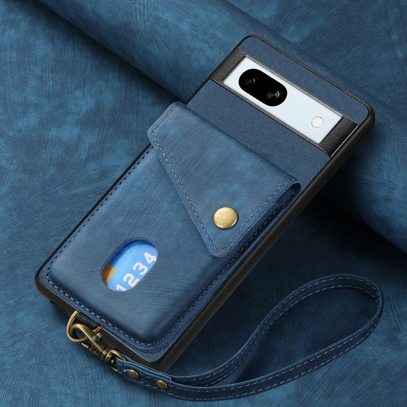 CaseNeo PU kožna futrola za telefon s pretincom za kartice, naruknicom i stalakom za Pixel 10 Pro