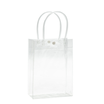 Geantă transparentă din PVC pentru nunți, cadouri și cosmetice, cu imprimare a logo-ului