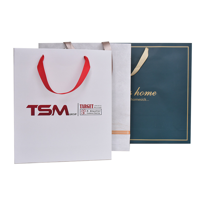 Geantă tote albă din carton gros — Personalizată pentru magazine de îmbrăcăminte, geantă cadou premium pentru cumpărături