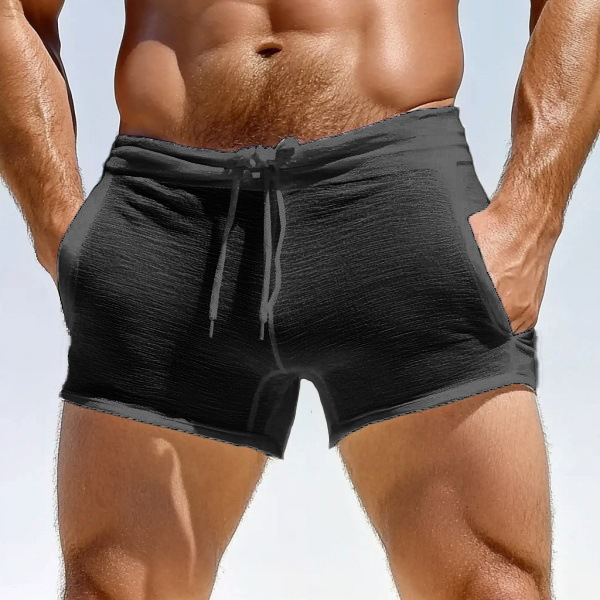 Muške seksi šorceve s vezicama, plus veličine, za kućnu udobnost i fitness