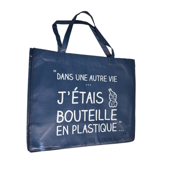 Geantă tote laminată din țesătură cu logo, pungă de cumpărături reutilizabilă pentru haine și magazine de proximitate, geantă de mână și depozitare