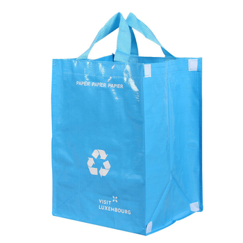 Geantă tote laminată din material nețesut, pliabilă, pentru cumpărături și îmbrăcăminte, cu logo imprimat personalizabil