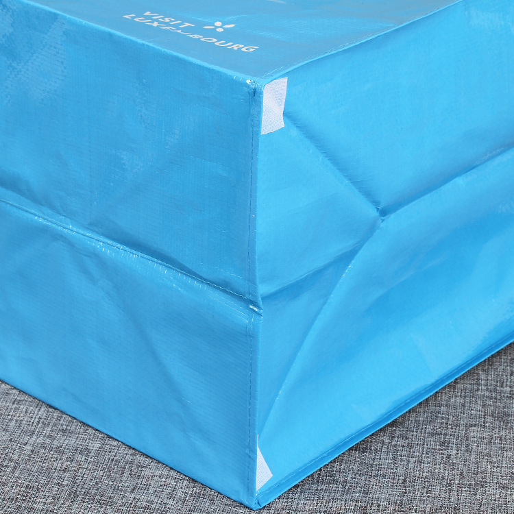 Geantă tote laminată din material nețesut, pliabilă, pentru cumpărături și îmbrăcăminte, cu logo imprimat personalizabil