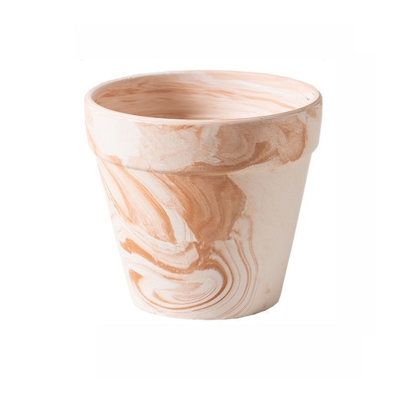 Ghiveci ceramic pentru suculente, rotund, colorat