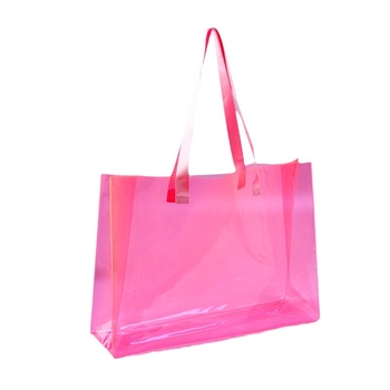 Geantă de mână din PVC transparentă, personalizată pentru cadouri și suveniruri, cu gravură la laser