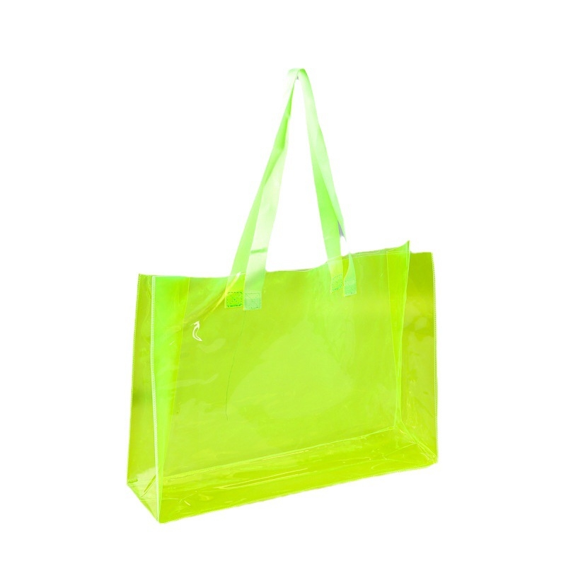 Geantă de mână din PVC transparentă, personalizată pentru cadouri și suveniruri, cu gravură la laser