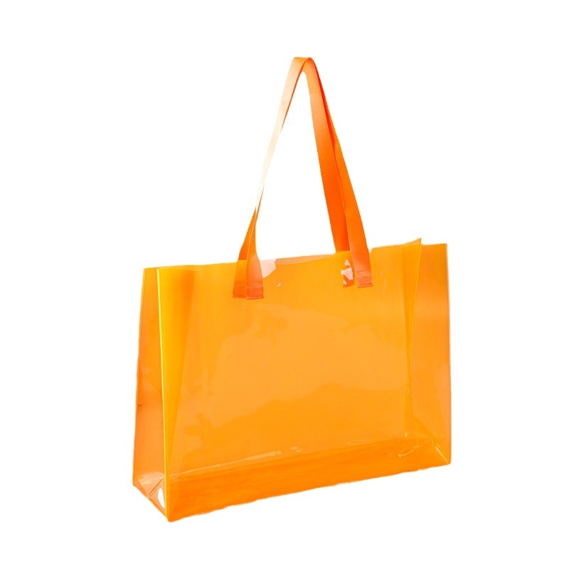 Geantă de mână din PVC transparentă, personalizată pentru cadouri și suveniruri, cu gravură la laser