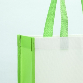 Geantă de cumpărături din material nețesut, cu finisaj laminat, ecologică, cu logo personalizat pentru ambalarea hainelor
