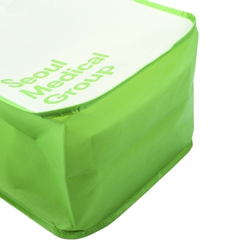 Geantă de cumpărături din material nețesut, cu finisaj laminat, ecologică, cu logo personalizat pentru ambalarea hainelor