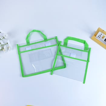 Geantă transparentă din PVC cu fermoar, culoare variată, capacitate mare, pentru cumpărături și depozitare în timpul călătoriilor, personalizabilă