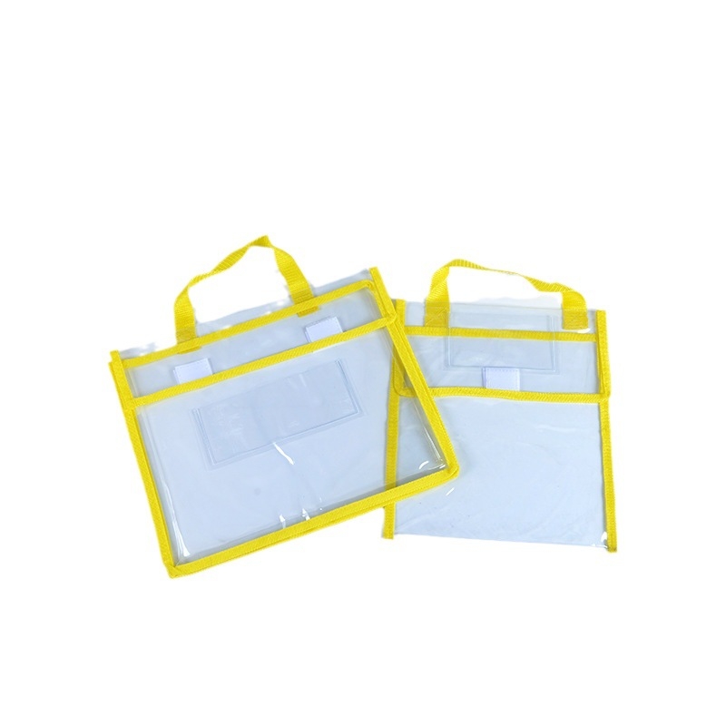 Geantă transparentă din PVC cu fermoar, culoare variată, capacitate mare, pentru cumpărături și depozitare în timpul călătoriilor, personalizabilă