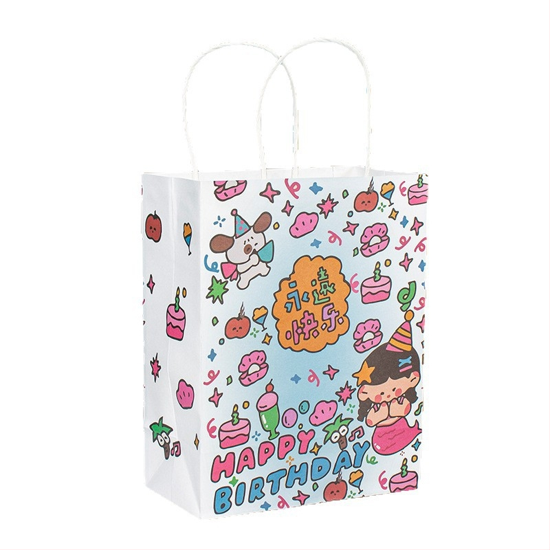 Geantă de hârtie kraft personalizabilă pentru îmbrăcăminte, pungă cadou imprimată prin offset, imprimare logo disponibilă