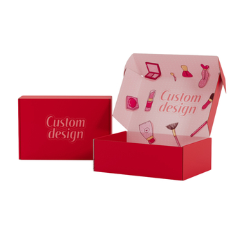 Cutie extrem de rezistentă, colorată, în stil avion, personalizabilă din carton ondulat pentru lenjerie și haine, cutie cadou pentru cosmetice cu imprimare pe cutie goală
