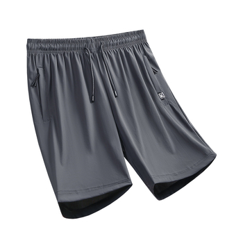 Muške ljetne šorceve, tanke, prozračne, brzo sušeće, udoban široki ravni kroj, Ice Silk, plus veličina