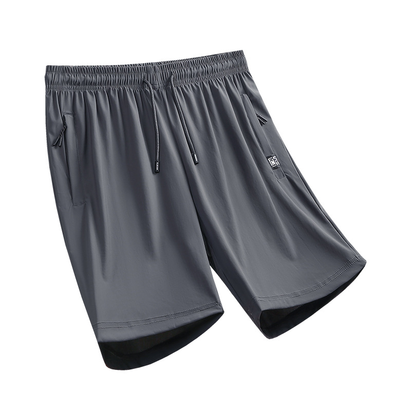 Muške ljetne šorceve, tanke, prozračne, brzo sušeće, udoban široki ravni kroj, Ice Silk, plus veličina