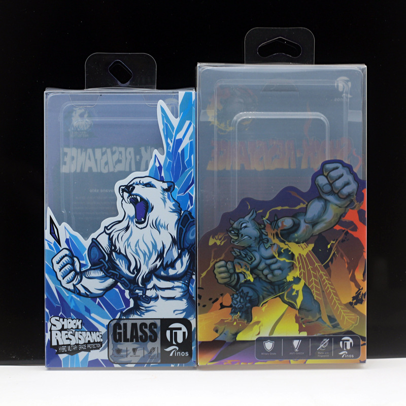 PET kućište za telefon s plastičnom kutijom, pakiranje velike veličine, stil igre i anime, Flame Rhino, Storm Bear