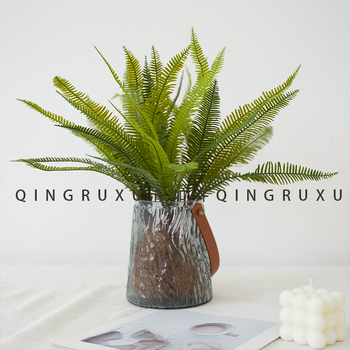 Ferigi artificiale pentru peisaje – Ferigă persană, perete cu plante tropicale pentru fotografie și decor de interior