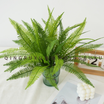 Ferigi artificiale pentru peisaje – Ferigă persană, perete cu plante tropicale pentru fotografie și decor de interior