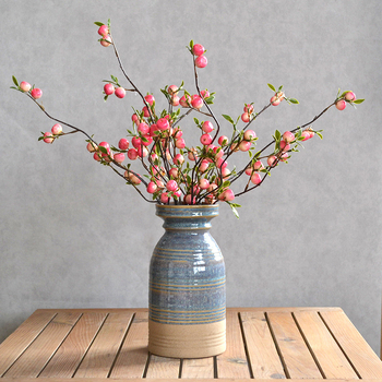 Mici mere artificiale Crabapple și fructe mici pentru aranjamente în sticlă și decor floral