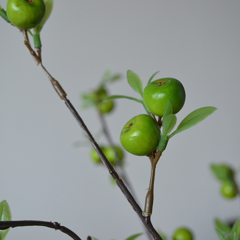 Mici mere artificiale Crabapple și fructe mici pentru aranjamente în sticlă și decor floral