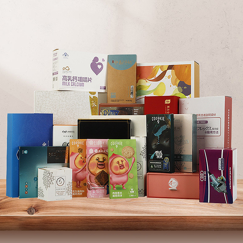Cutie pliantă de ambalaj personalizată pentru gustări și cosmetice, cu fereastră, tiraj mic, imprimare color, finisaj mat, carton alb 250 gsm