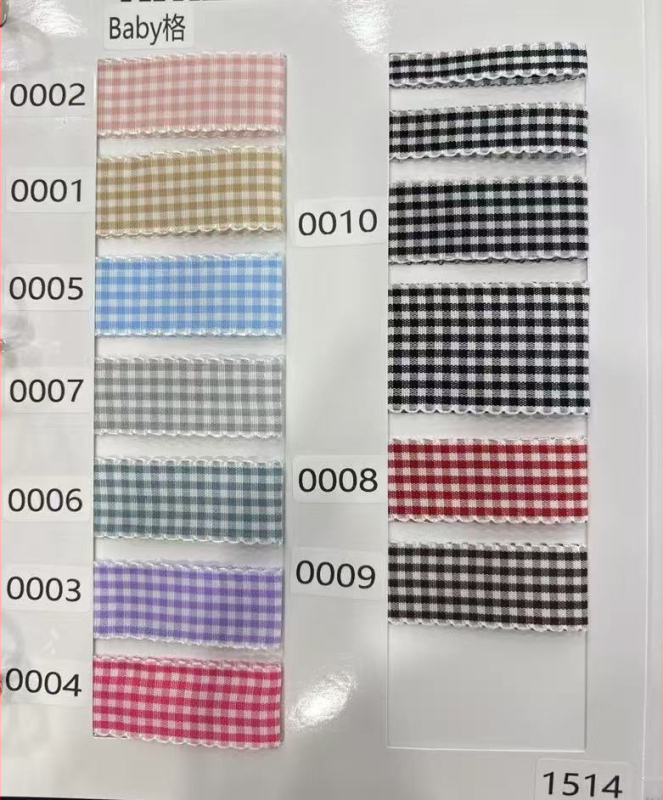 Čipkasti luk 2,5 cm širok s pikotnim rubom i malim kvadratnim čipkastim uzorkom, za pakiranje darova i DIY ukrase od cvijeća, svjež stil