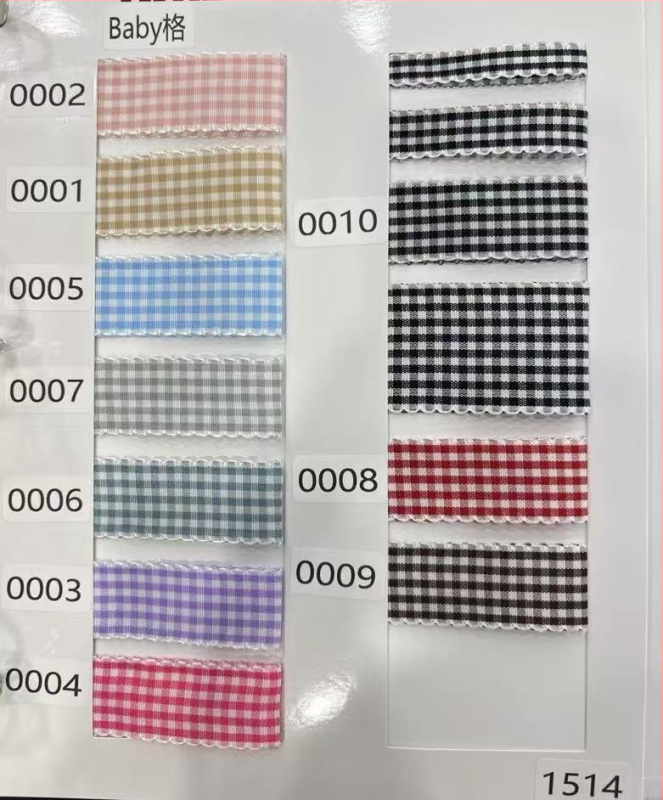 Čipkasti luk 2,5 cm širok s pikotnim rubom i malim kvadratnim čipkastim uzorkom, za pakiranje darova i DIY ukrase od cvijeća, svjež stil