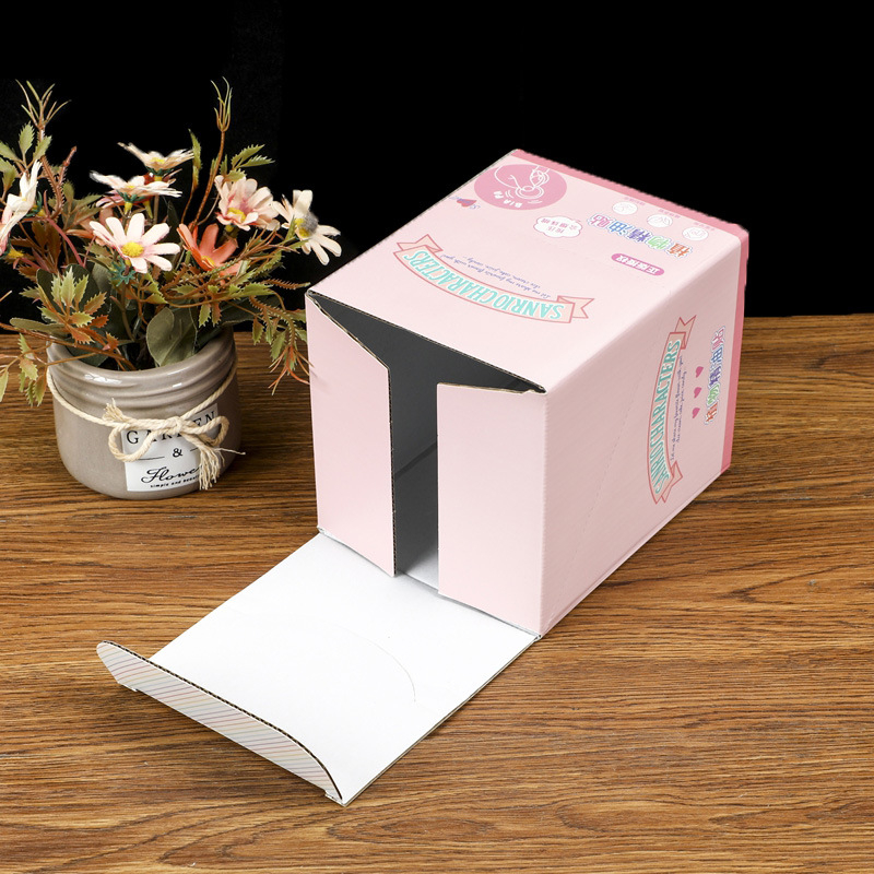 Cutii colorate universale pentru ambalare, cutii pentru cadouri din carton ondulat, cu imprimare a logo-ului