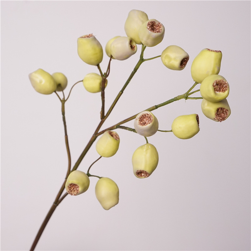 Fructe artificiale de eucalipt, decor rustic american pentru casă, accesorii pentru fotografii de Crăciun