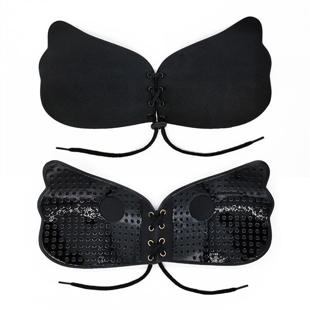 Sutien fara bretele, cu acoperire pentru mameloane, push-up, respirabil, pentru rochie de mireasă