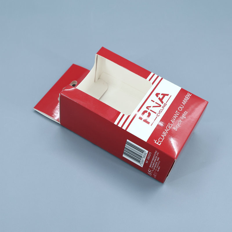 Cutie albă din carton cu fereastră pentru căști Bluetooth, imprimare color