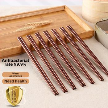 Bețișoare de lemn natural – set cu 10 perechi, din lemn roșu de santal și Padauk, fără vopsea și ceară, antiderapante, rezistente la mucegai și la temperaturi ridicate