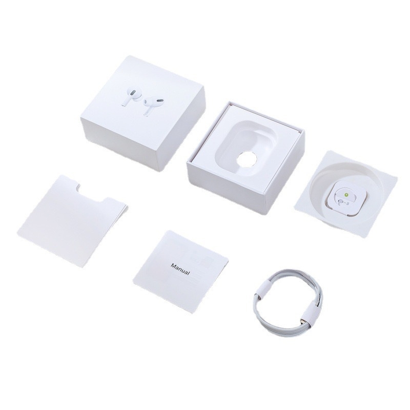 Kutija za pakiranje Bluetooth slušalica druge generacije visokokvalitetna, kompatibilna s Apple stilom, neutralnog dizajna, s ušnim navlakama, dvodijelna kartonska kutija