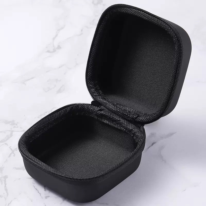 Kockasta EVA kutija za pohranu s ručkom, prijenosna torbica sa zatvaračem za kabelske podatke i pretinac za Bluetooth slušalice