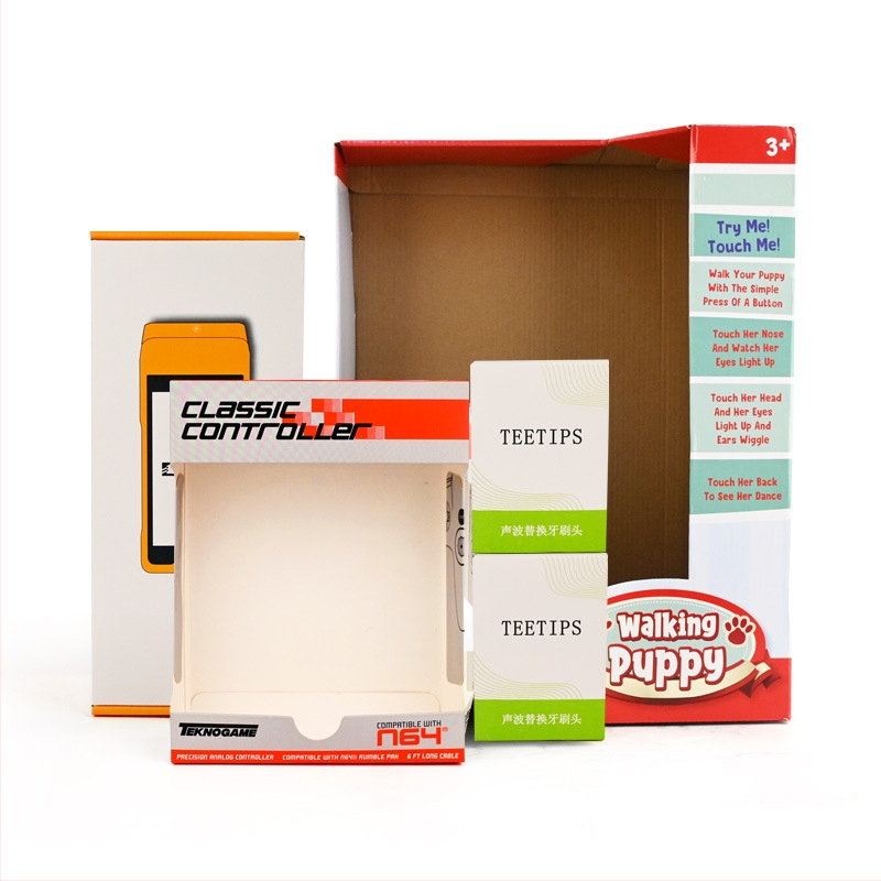 Design de cutie carton cu fereastră pentru căști Bluetooth, mouse și alte produse electronice