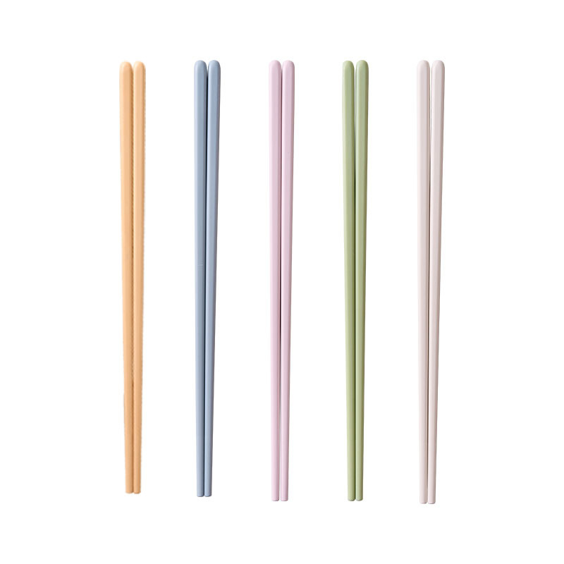 Bețișoare din aliaj, rezistente la temperaturi înalte, pentru uz casnic, un set per persoană, colorate, stil japonez minimalist